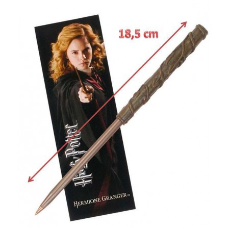 Boligrafo Varita y Marca páginas Hermione