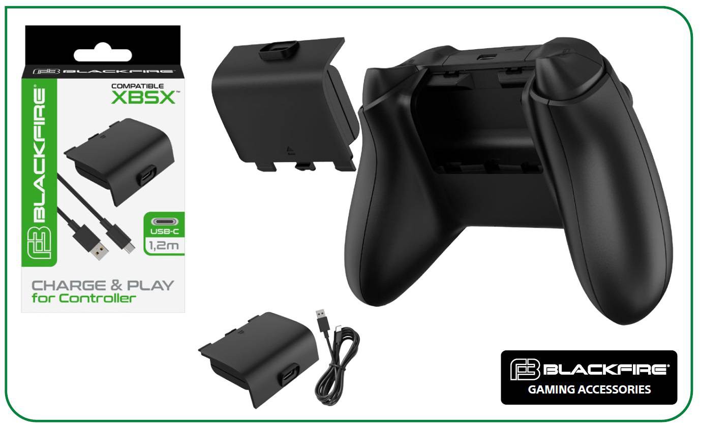 Kit Juega y Carga BlackFire (Charge and Play) Xbox Series X/S