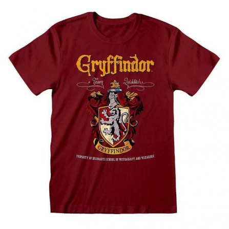 Camiseta Harry Potter Gryffindor Red Crest - S