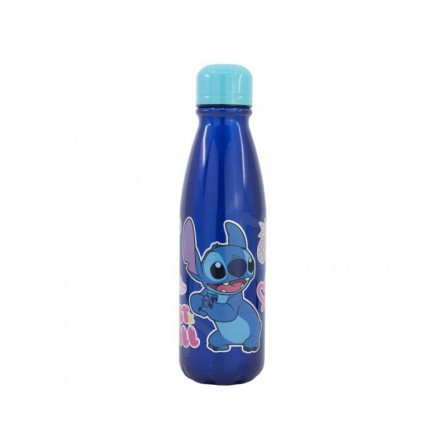 Botella de agua reutilizable de aluminio infantil de 600 ml de Stitch Palms