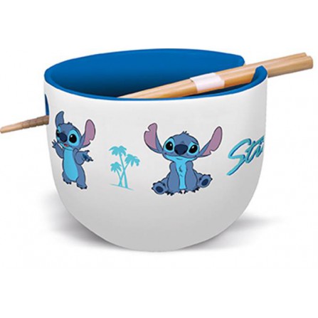 Cuenco ramen con palillos Stitch young