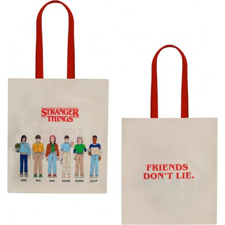 Bolsa tela Stranger Things friends dont lie