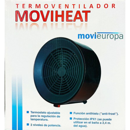 Termoventilador Tl190 Moviheat 2000W Rojo