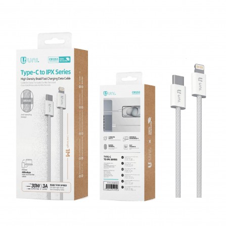 Cable USB Tipo C a Lightning 30W 1m