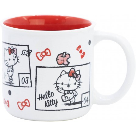 Taza ceramica desayuno 400ml hello kitty