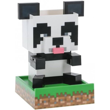 Figura panda Minecraft - organizador escritorio