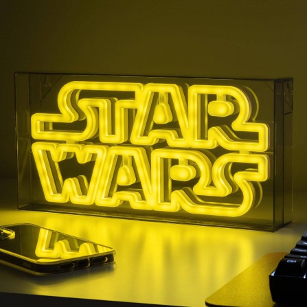 Lampara led neon star wars