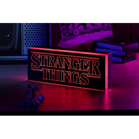 Lampara stranger thing logo rectangulo