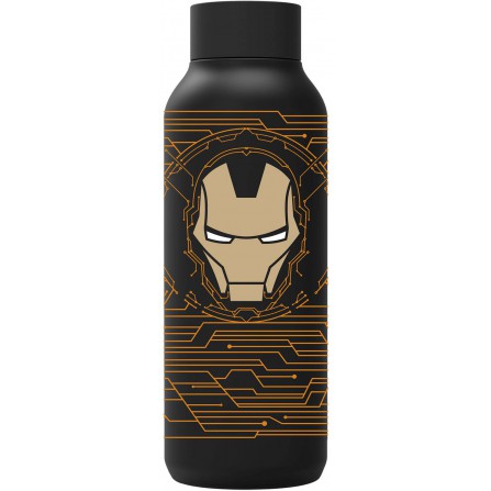 Bot.termo inox black 510ml iron man