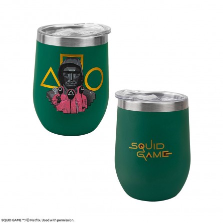 Taza de viaje squid game guards