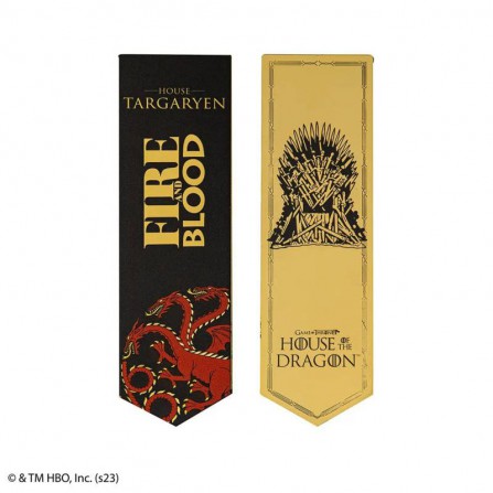 Marcador metalico house targaryen