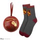 Bola Navidad-calcetines Gryffindor